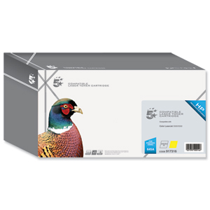 5 Star Compatible Laser Toner Cartridge Page Life 12000pp Yellow [HP No. 645A C9732A Alternative]
