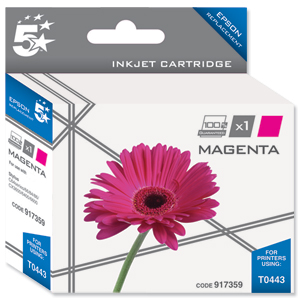 5 Star Compatible Inkjet Cartridge Page Life 400pp Magenta [Epson T044340 Alternative]