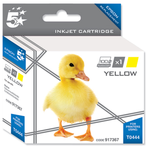 5 Star Compatible Inkjet Cartridge Page Life 400pp Yellow [Epson T044440 Alternative] Ident: 803H