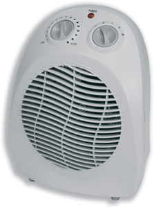 Heatrunner Fan Heater with Thermostat Three Settings 800W 1.2kW 2kW W193xD227xH227mm Ref NFD20A