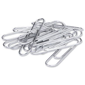 5 Star Giant Paperclips Plain Length 51mm [Pack 100]