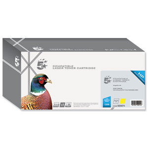 5 Star Compatible Laser Toner Cartridge Page Life 2000pp Yellow [HP No. 124A Q6002A Alternative]
