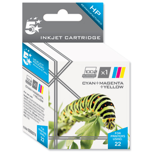 5 Star Compatible Inkjet Cartridge Page Life 280pp Colour [HP No. 22 C9352A Alternative] Ident: 807J