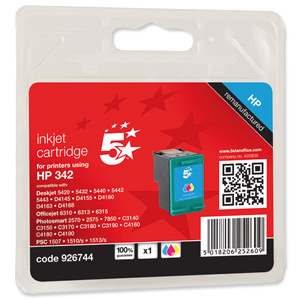 5 Star Compatible Inkjet Cartridge Page Life 175pp Colour [HP No. 342 C9361EE Alternative]