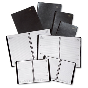 5 Star 2012 Wirobound Diary Week to View Double Page Spread 120 Pages W210xH297mm A4 Black