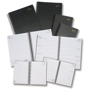 5 Star 2012 Diary Wirobound Day per Page Monday to Friday 336 Pages W210xH297mm A4 Black