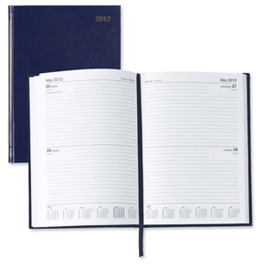5 Star 2012 Diary 2 Days to Page Combined Saturday and Sunday 70gsm W148xH210mm A5 Blue