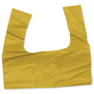 Bag Tie Handle 100 Litre Capacity Yellow [Box 200]
