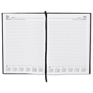 5 Star 2013 Diary Day to Page Saturday and Sunday Separate 70gsm W210x297mm A4 Black