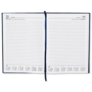 5 Star 2013 Diary Day to Page Saturday and Sunday Separate 70gsm W210x297mm A4 Blue