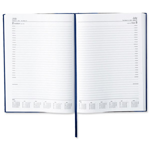 5 Star 2013 Appointment Diary Day to Page Half-hourly Intervals 70gsm W210xH297mm A4 Blue