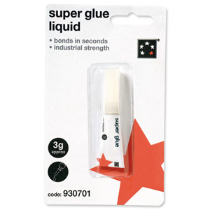 5 Star Super Glue Liquid Industrial Strength with Precision Nozzle 3g