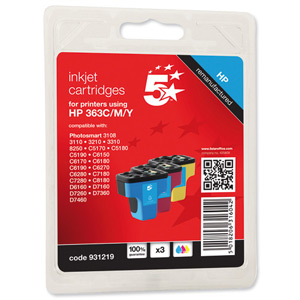 5 Star Compatible Inkjet Cartridge Page Life 350pp Colour [HP No. 363 CB333EE Alternative]