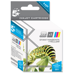 5 Star Compatible Inkjet Cartridge Page Life 170pp Colour [HP No. 351 CB337EE Alternative] Ident: 812G