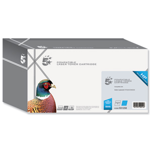 5 Star Compatible Laser Toner Cartridge Page Life 7000pp Cyan [HP No. 504A CE251A Alternative] Ident: 817H