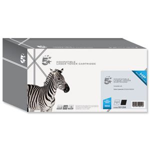 5 Star Compatible Laser Toner Cartridge Page Life 5000pp Black [HP No. 504A CE250A Alternative] Ident: 817H