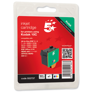 5 Star Compatible Inkjet Cartridge Colour [Kodak 10C Alternative]
