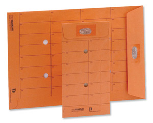 New Guardian Intertac Internal Mail Envelopes Pocket Resealable Manilla Orange DL [Pack 1000]