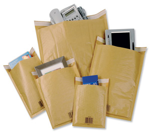 New Guardian Postlite Bubble Envelopes Protective Air-cushioned Peel and Seal No.5 Brown [Pack 50]