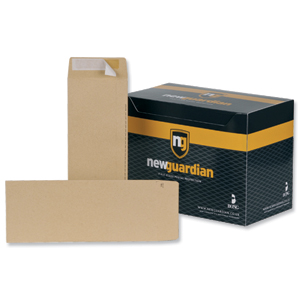 New Guardian Envelopes Heavyweight Pocket Peel and Seal Manilla 305x127mm[Pack 250]