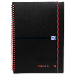 Black n Red Notebook Wirebound Polypropylene 90gsm Ruled 140pp A5 Ref 100080140 [Pack 5]