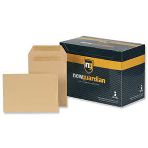 New Guardian Envelopes Heavyweight Pocket Press Seal Manilla C5 [Pack 250]
