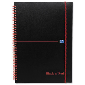 Black n Red Notebook Wirebound Polypropylene 90gsm Ruled 140pp A4 Ref 100080166 [Pack 5]