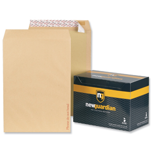 New Guardian Envelopes Heavyweight Board-backed Peel and Seal Manilla C3 [Pack 50]