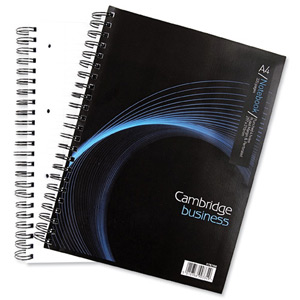 Cambridge Notebook Wirebound Punched 4 Holes 90gsm Ruled and Margin 320pp A4 Ref 100080518 [Pack 3]