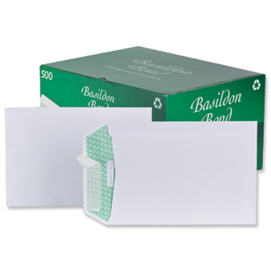 Basildon Bond Envelopes Pocket Peel and Seal 100gsm White C5 [Pack 500]