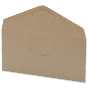 5 Star Envelopes Lightweight Wallet Gummed Window 75gsm Manilla DL [Pack 1000]