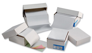 Challenge Listing Paper 4-Part Plain Carbonless Standard Perforated Sheets Box 11inchx241mm [500 Sheets]