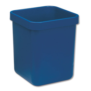 Rexel Agenda Classic Waste Bin Rectangular W311xD311xH390mm 28 Litres Blue Ref 25673