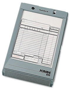Twinlock Scribe 855 Counter Sales Receipt Business Form 2-Part 216x140mm Ref 71704 [Pack 100]