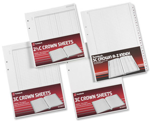 Twinlock 3C Crown Double Cash Ledger Sheets Ref 75843 [Pack 100]